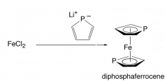 The Ph group can be cleaved by Li metal which reacts with FeCl2.