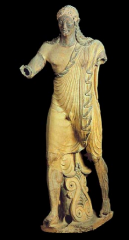 21. Sculpture of Apollo from the Temple at Minerva - Veii, near Rome, Italy / Master Sculptor Vulca - c. 510–500 B.C.E.


 


Content


 


Style 