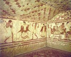 Formal Analysis


32. Tomb of the Triclinium


Tarquinia, Italy / Etruscan 


480-470 B.C.E.


 


Content


-Sunken, earthen, mud-brick temple 


 


Style


-built up with mud brick


-plastered walls


-one part of a hug...