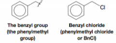 Phenyl- C6H5 (Ph-) as substituent 
Benzyl- phenyl methyl (Bn)