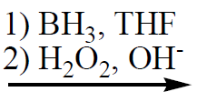 Type of reaction: Hydration (Hydroboration-oxidation)