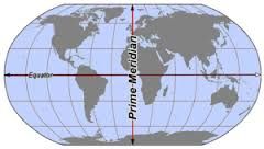 -Planet’s line of zero degrees longitude. 
-Slices the earth into the Eastern and Western Hemispheree