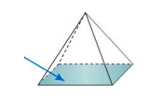 A polygonal face that does not connect to the vertex.  A pyramid is named for the shape of its base.