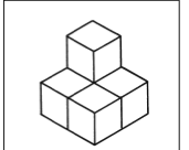 Count the unit cubes to find the volume of the figure.