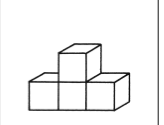 Count the unit cubes to find the volume of the figure.