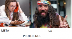 Isoproterenol was an ISOLATED hippie doing acid (PROT). He lost his job as a resp therapist cause he couldn't handle both.

His brother went META and was able to do both and replaced him.