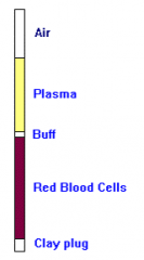 -also known as Packed Cell Volume (PCV)
-the amount of space rbcs take up in the blood 
-centrifuged to separate cellular components and then determine portion containing rbcs