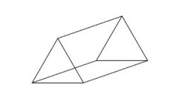 Forma 3D que tiene dos bases que son triángulos. Los demás caras son paralelogramo.