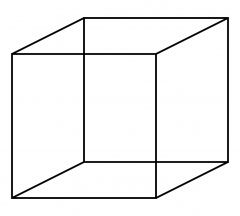 Prisma rectangular con seis caras cuadradas congruentes