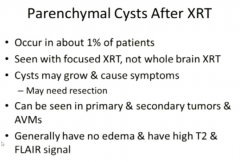 1% Develop Cysts After XRT