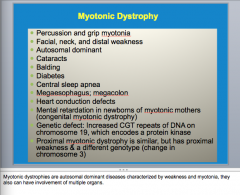 Weakness and myotonia
