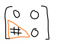 numbers in lower left make a triangle