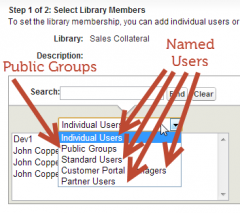 Users with the “Manage Salesforce CRM Content” permission (profile or permission set) can create shared libraries.  


 


Access to shared libraries is specified by named user or public group membership: