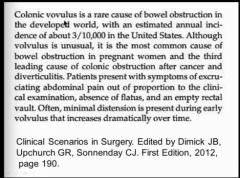What is the  most common cause of bowel obstruction in pregnant women? Third leading after cancer and diverticulitis?