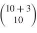 

There are as many solutions to the equation as there are strings of ten crosses and three vertical bars

