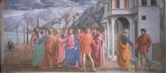 "The Tribute Money"
Masaccio (1424-27) fresco