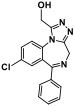 Alprazolam its acetic metabolite is 