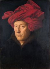 "Man in a Red Turban"
Jan van Eyck (1433) oil on panel