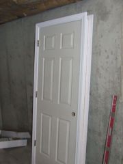 pre-hung / pre-machined door