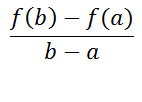 [f(b)-f(a)]/(b-a)
