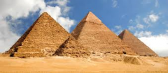 #17
Great Pyramids (Menkaura, Khafre, Khufu) and Great Sphinx
- Giza, Egypt
- Old Kingdom - Fourth Dynasty
- 2,550- 2,490 BCE
 
Content:
- part of a large complex that includes the Great Pyramids, Great Sphinx, several cemeteries, a worker's villa...