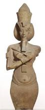 Statue of Akhenaton from Karnak
- Egypt
- The Armana Period
- 1,375 BCE
 
Content:
- sculpture of pharaoh with crook, scepter, traditional headdress, and beard
- 12-15 ft tall with no legs
 
Style:
- style of the Armana period
- deviates from the ...