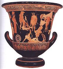 #33
Niobides Krater
- Classical Greek
- Artist: Anonymous vase painter known as the "Niobid Painter"
- 460- 450 BCE
 
Content:
- ceramic piece
- originally red clay with black glaze
- figures with negative effect
- patterns surrounding the ceramic...