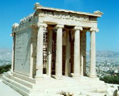 #35
Temple of Athena Nike
- Acropolis, Athens, Greece
- Artist: Kallikrates
- 447-424 BCE
 
Content:
- temple to Athena and Nike in Athens
- Nike (goddess of victory
- very small
- overlooking city of Athens
- small cella
- rows of columns in fron...