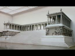 #38
Great Altar of Zeus and Athena at Pergamon
- Asia Minor (present day Turkey)
- Hellenistic Greek
- 175 BCE
 
Content:
- built on a mountain in Turkey
- marble
- temple for Zeus and Athena
 
Style:
- Hellenistic
- much different from previous t...