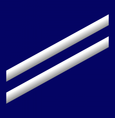 E-2 Seaman Apprentice. Sleeve Insignia: zero two white stripes on a field of blue.