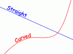A line that does not curve