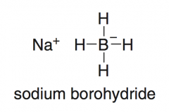 reduces aldehydes and ketones an ADDITION RXN because the elements of H2 are added across the π bond, but it is also a reduction because the product alcohol has fewer C – O bonds than the starting carbonyl compound)

-treating an aldehyde or ...