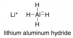 reduces aldehydes and ketones (an ADDITION RXN because the elements of H2 are added across the π bond, but it is also a reduction because the product alcohol has fewer C – O bonds than the starting carbonyl compound)


-stronger reducing age...