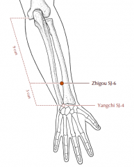 3 cun proximal to SJ-4, in the depression between the radius and ulna, on the radial side of the extensor digitorum communis muscle.
