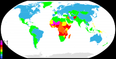 The number of babies born each year per 1,000 women in a population