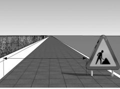 Minimum requirement for Accesibility


 


Signage for roadworks on the carriageway


　


Signs should not reduce the available walkway width to less than 
