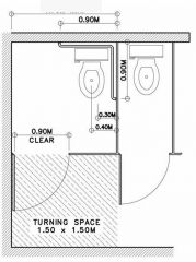 Water Closet


 


Minimum dimension of