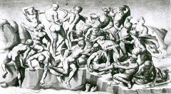 Luigi Schiavonetti(orig.Michelangelo)
Study for the Battle of Cascina 
Engraving
19th cty. copy of 16th cty. original
Florence