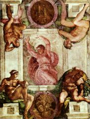 Michelangelo
Sistine Chapel (det. God Separating Light from Darkness, the Igundi)
Fresco
1500
Sistine Chapel, Vatican City  