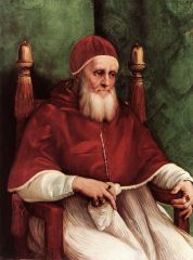 Raphael
Portraits of Pope Julius II
Oil on panel 
1510
Rome
