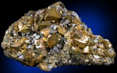 Class: Sulphides
System: Tetragonal
Hardness: 3.5-4
Specific gravity: 4.2-4.3
Luster: semimetallic
Color: Dark or brassy yellow
Cleavage: no cleavage