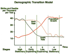 A model that describes how economic and social changes affect populations growth rates