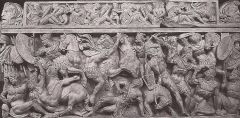 Mythological Sarcophagi: Sarcophagus with the battle between Greek and Gauls, 170 ca., Museo Capitolino (Antonine Age: 138-193)