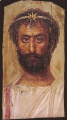 Mummy Portrait of a priest of Serapis, ca. 140-160