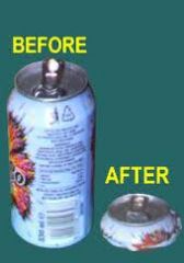 If I crush a soda can is it still a soda can?  Yes.  Only the size changes.