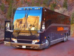 A coach is a type of vehicle used for conveying passengers on excursions and on longer-distance intercity - or even international - bus service.