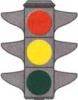Quando è accesa la luce verde del semaforo in figura si può proseguire diritto, dando però la precedenza ai pedoni