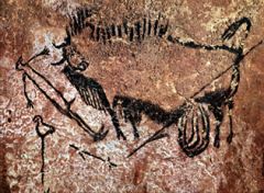 Paleolithic, 15,000 BCE, France

Contains best-known cave paintings
Incredibly realistic
Rare example of story-telling