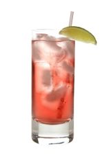 Highball
Ice fill



1½

 oz vodka
¾ fill grapefruit
Fill with cranberry
Lime garnish