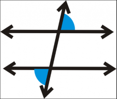 Angle pairs on the outside of the parallel lines and opposite sides of the transversal.